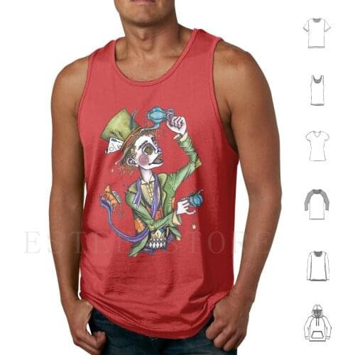 From A Raven And A Writing Desk Tank Tops Vest Sleeveless Mad Alice In Classic Literature Lewis Carroll Tea Teapot