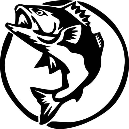 Hot Sale Car Styling Funny Fishing Car Bumper Sticker Window Laptop Truck Decal Vinyl Jdm