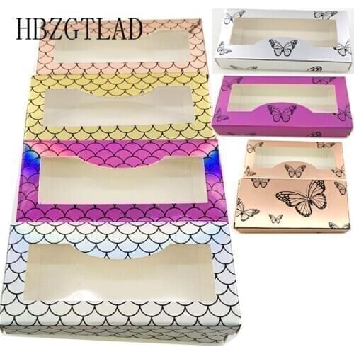 New Arrival 20/50/100 pcs butterfly Holographic Lashes Boxes 3D Mink Eyelashes Empty Custom Logo Packaging Glitter Lashes Case
