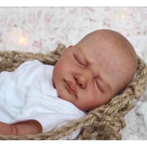 NPK 18inch Leonor Newborn Baby Doll Kit Reborn Life Size soft Touch DIY doll Parts