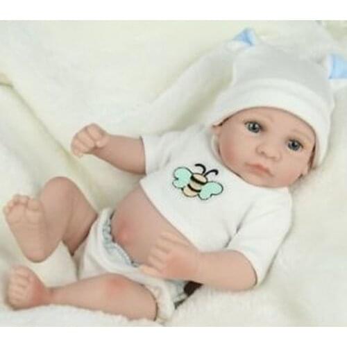Reborn Baby Doll Clothes Three-piece Suit for 10 Inch American Doll Silicone Newborn Baby Cute Toy Doll Clothes