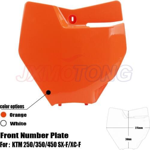 Front Number Plate Name Plate Plastic Cover for KTM 250/350/450 SX-F/XC-F and 125/150 SX 2016-2017 Motocross Enduro