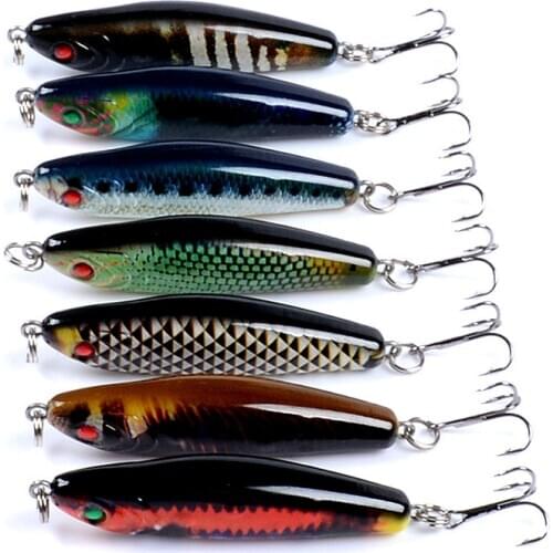 10.3g 60mm New 2020 Lures For Bass Fishing Lure Pencil Sinking Wobbler For Trout Casting Hard Fishing Bait Tackle Carp Mix Color