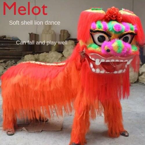 Lion Dance Props Complete Set of North Lion Adult Double Dance Lion Lions Head Props High-End Performance