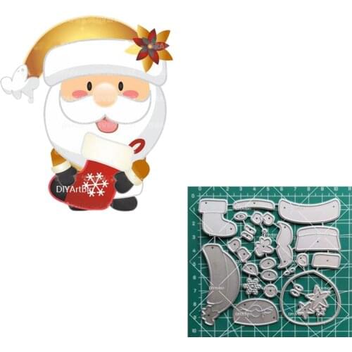 Christmas Santa Claus Dies Metal Cutting Dies DIY Scrapbooking, Scrapbooking Dies, DIY Card Making