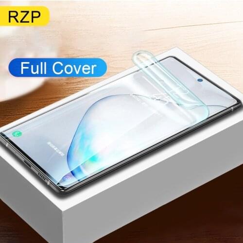 RZP 99D Full Cover Curved Screen Protector For Samsung Galaxy S8 S9 S10 Plus Note 8 9 10 Hydrogel Film For Samsung Note 10 + 5G