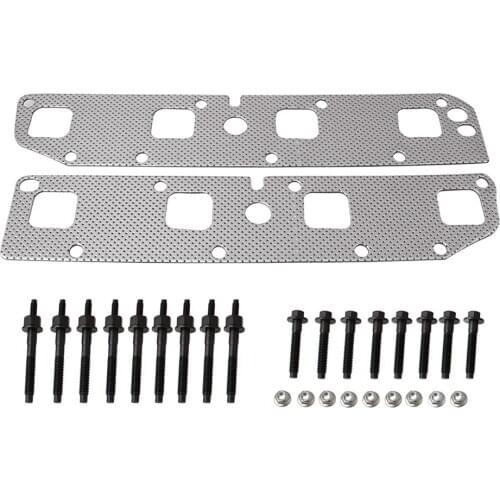 Exhaust Manifold Studs Bolts Gasket Fit for Dodge Ram 1500/2500/3500 V8 5.7L Engines 2003-08