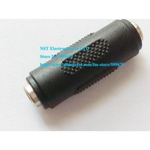 DC 5.5x2.1mm Female Plug to DC 5.5x2.1mm Female CCTV DC Power Plug Adapter Connector/Free shipping/25PCS