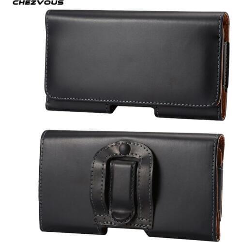 CHEZVOUS 5.2'' Phone Bag Universal Leather Belt Clip Phone Pouch Bag For Samsung Galaxy J5 A5 2016 Case Horizontal PU Leather