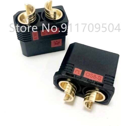QS8-S high temperature and high current plug battery connector resistance spark gold, anti-fire male and female plug