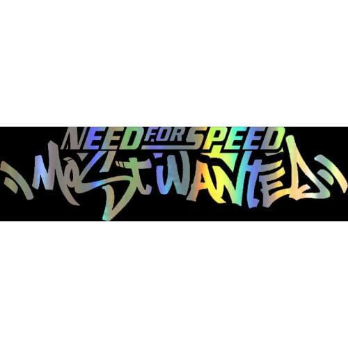 16.3*4.4cm Need For Speed Most Wanted Carbon Fiber Funny Car Sticker Vinyl Decal Auto Stickers and Decals Car Styling Decoration