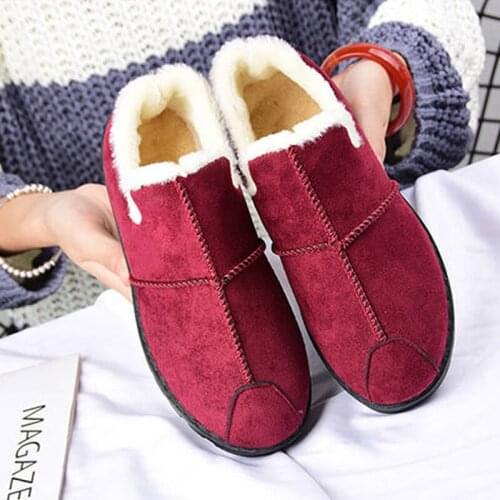 Cotton Shoes Womens Autumn and Winter New Style Plus Velvet Warm Casual Shoes Womens Outdoor Snow Warm Shoes Winter Wear