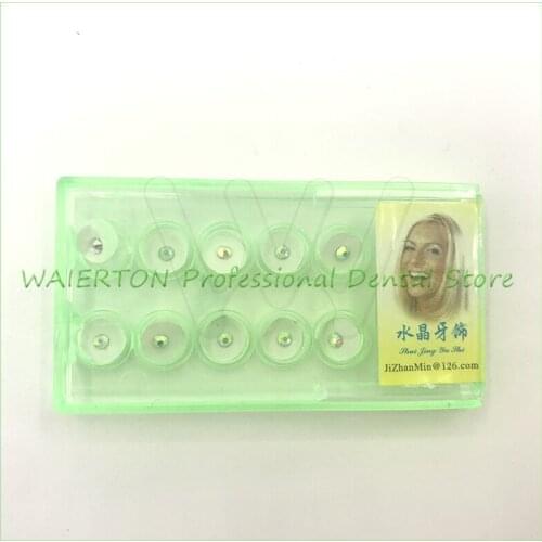 10pcs/box colorful Beauty Dental Crystal Tooth Ornaments Tooth Gems Teeth Jewelry Gem Teeth Whitening
