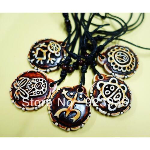 Free Shipping 5PCS Taino Mix Sol de Utuado Puerto Rico pendant Biker Cool Mens Biker Necklace