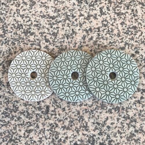 3 Step Polishing Pad 4 inch (100 mm) Marble Granite Stone Concrete Quartz Shine Quick Polished Easy No More Time Wasted