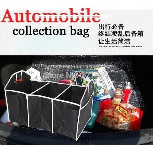 60pcsUseful Car Organizer Boot Stuff Food Storage Bags Tools Automobile Stowing Tidying Interior Accessories Folding Collapsible