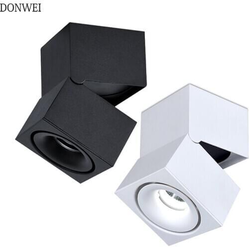 AC85-265 input 5W/9W/15W LED surface mounted ceiling lamp Foldable COB background spot light For Bedroom Living room office shop