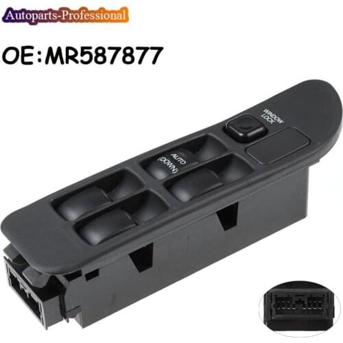 Car Auto accessorie Driver Side Master Electric Window Switch For Mitsubishi Lancer Evolution Evo 1 2 3 1992-1995 MR587877