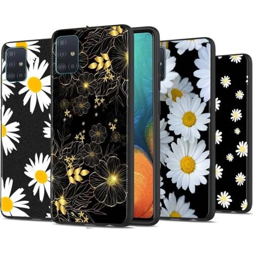 Daisy Lover Flower NEW Phone Case For Samsung Galaxy A72 A32 A71 A91 A51 A42 A41 A31 A21s A02s 5G Soft Cover Black Shell