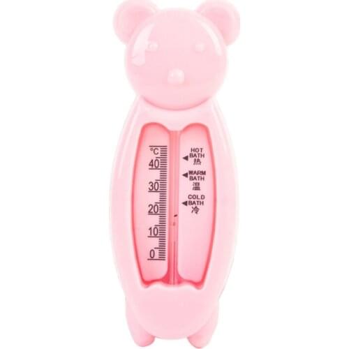 M89B Plastic Tub Water Sensor Meter Baby Care Cartoon Floating Bear Baby Water Thermometer Kids Indoor Bath Termometro Toy