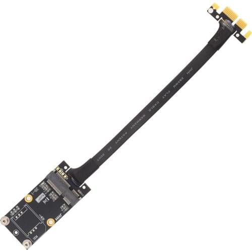 Add On Cards PCI Express 3.0 x1 To Mini PCIe (Minicard) Extension Cable Riser Card Adapter PCIe Gen3 1x To mPCIe Audio LAN Cards