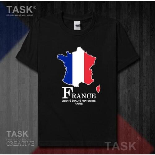 France National Map Flag Printed T-Shirt Summer Cotton O-Neck Short Sleeve Unisex T Shirt New Size S-3XL