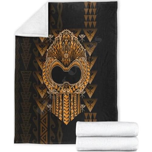 Hawaii Polynesian Blanket Ikaika Hawaiian 3D Printed Wearable Blanket Adults/kids Fleece Blanket Sherpa Blanket