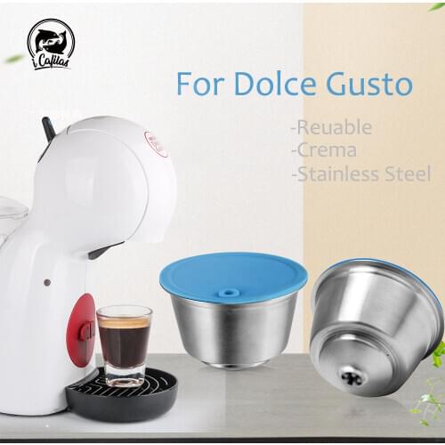 Reusable Capsule for Dolce Gusto Piccolo x Coffee Filter For Nescafe Dolce Gusto Capsula Stainless Steel Reutilizavel Tamper