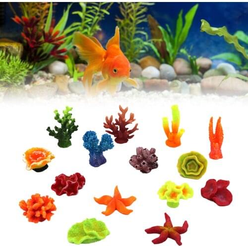 Artificial Coral Plant Fish Tank Artificial Simulation Decoration Aquarium Landscaping Plants Water Grass Ornament Aquarius