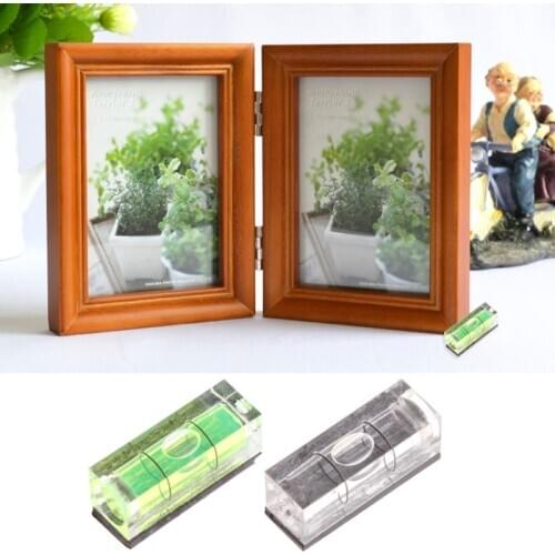 Mini Bubble Level Picture Hanging Measuring Tools with Magnetic Stripe 29x11x10mm