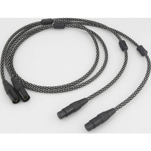 A53+XW54 5N OCC Copper Conductor Audio Balance Interconnect Cable With Gold Plated XLR Plug Connector HIFI Audio XLR Plug Cable