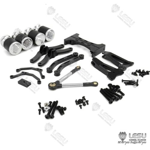 LESU Metal Pneumatic Air Suspension for Scale 1/14 DIY TAMIYA RC Tractor Truck Scania Model Car