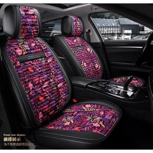 TO YOUR TASTE linen car seat covers for KIA carnival BORreed VQ Opirus RIO SORENTO Optima Carens Sportage Cadenza female women