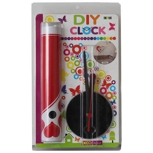 Pandoli Heart Sticker Sewing.The Wall clock Red Color Wall clock relogio de parede настенные часы horloge murale