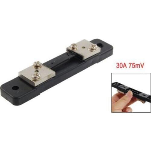 New DC Current Analogue Amp Panel Meter Shunt Resistor 30A 75mV
