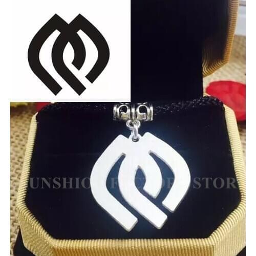 Customized LOGO Necklace Personalized Logo DIY Jewelry 925 Sterling Silver Creative Gift Company Symbol Keychain