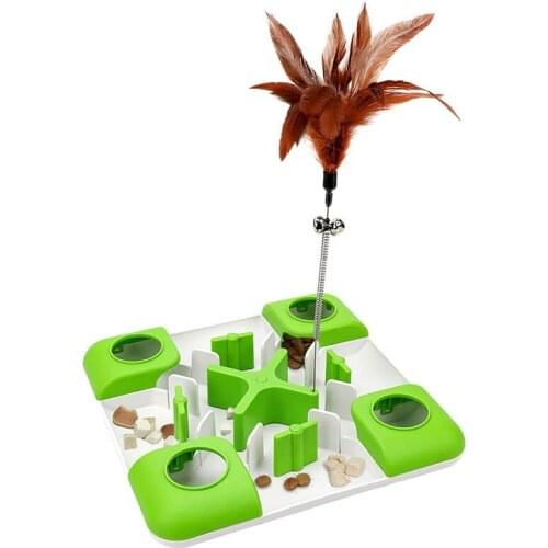 Practical Interactive Treatment Maze and Cat Puzzle Feeder Suitable for Various Cat Entertainment Activities, Cat IQ Training To