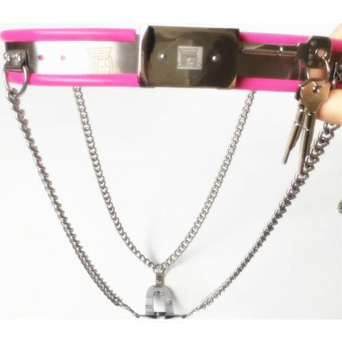 Female Y Type Adjustable Stainless Steel Chain Invisible Chastity Belt Device Prevent Masturbation Shield BDSM Sex Toy 3 Co