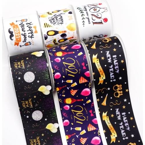 DIY Handmade Materials Printed Grosgrain Ribbon 50 Yard Per Size 49652
