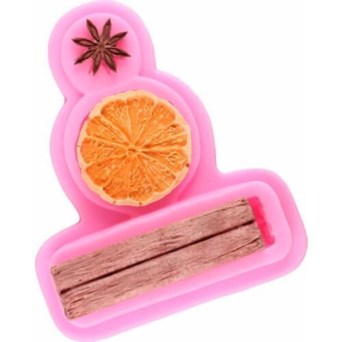 Sugarcraft Leaf Fondant Molds Candy Chocolate Mold Cooking Tools Star Anise Cinnamon Lemon Silicone Mold Cake Decorating Tools