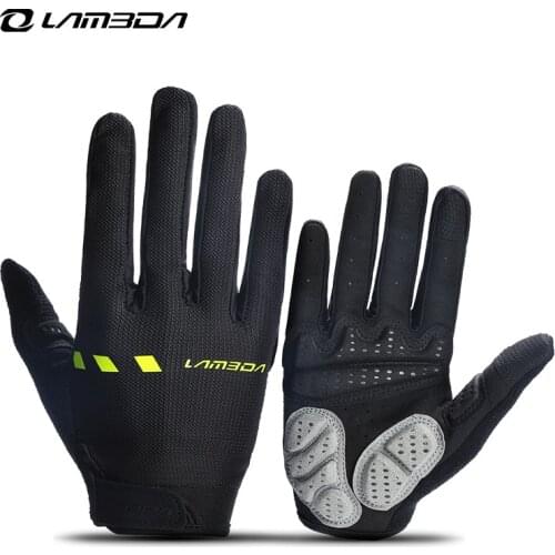 LAMEDA Thickened Palm Cycling Gloves Fitness Workout Outdoor Sports Gloves Full-finger Touch Screen Breathable Bicycle Gloves