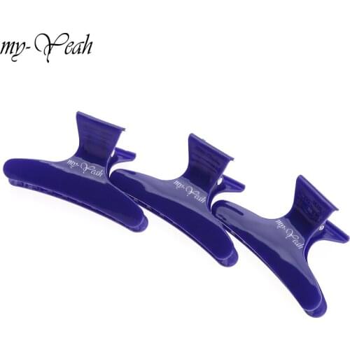 6 Pcs/Pack Random Colors Butterfly Section Hair Clips Woman Girls Holding Hair Claw Clips Styling Tools Hair Accessories