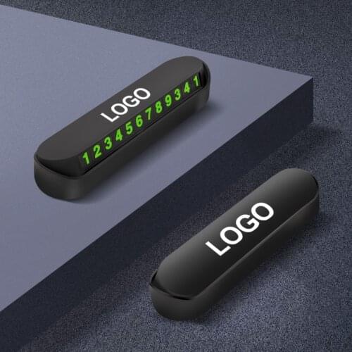 1Pcs ABS Car Temporary Parking Card Luminous Auto Phone Number Card Plate For BMW Mini Cooper X5 X1 E46 E90 E60 G20 F10 F30 E39