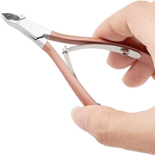 1PC Stainless Steel Cuticle Nippers Scissor Cutter Dead Skin Remover Clipper Trimmer Manicure Pedicure Nail Art Care Tools