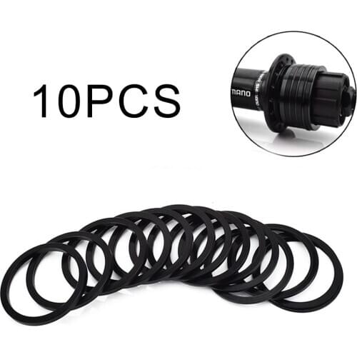 10 Pcs Aluminum XC MTB Bike Hubs Cassette Washer Spacer Shim Freewheel Hub Bottom Bracket Washer For HG Tower Base Parts