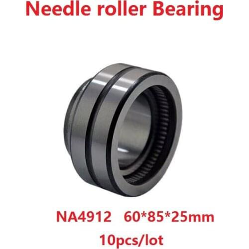 10pcs/lot NA4912 60×85×25mm Inner ring needle roller bearings Heavy duty Needle roller Bearing 60*85*25mm