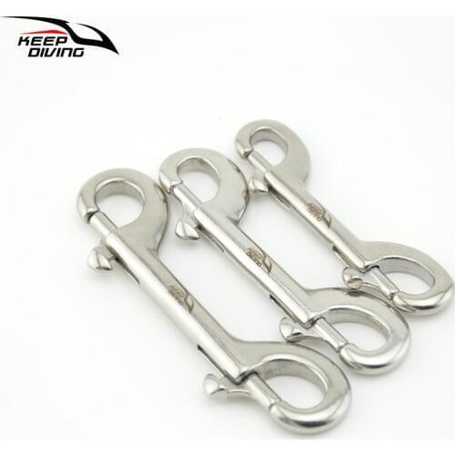 KEEP DIVING 3 PCS 316 Stainless Steel Scuba Diving Double Ended Hook BCD Chioce Snap Bolt kit Quick Draw
