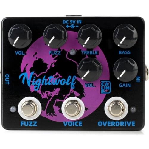 Caline DCP-08 Nightwolf Fuzz Overdrive Effect Pedal Guitar Accessories Dual Guitar Pedal