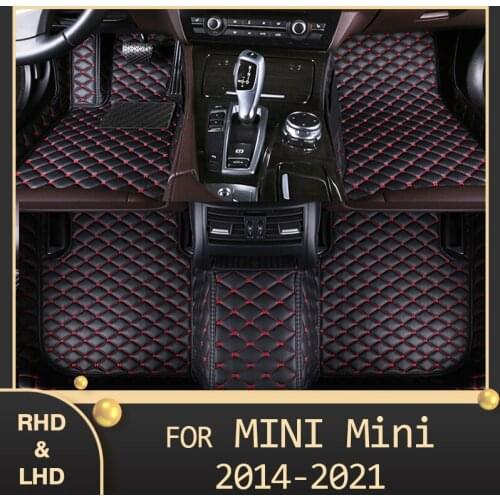 MIDOON Car floor mats For MINI mini one two door 2014 2015 2016 2017 2018 2019 2020 2021 Custom auto foot Pads automobile