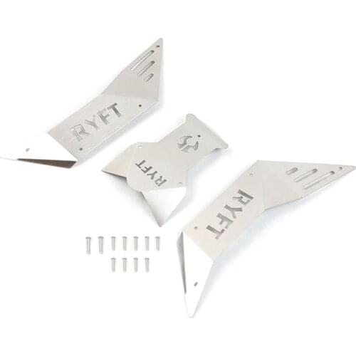 Stainless steel Armor Guard Protective Plate for Axial 1/10 RBX10 Ryft Metal car shell for RC Crawler Car parts RC accessories